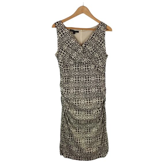 Lafayette 148 New York Dresses & Skirts - Lafayette 148 Sleeveless Ruched Surplice Neckline Sheath Dress Size 8